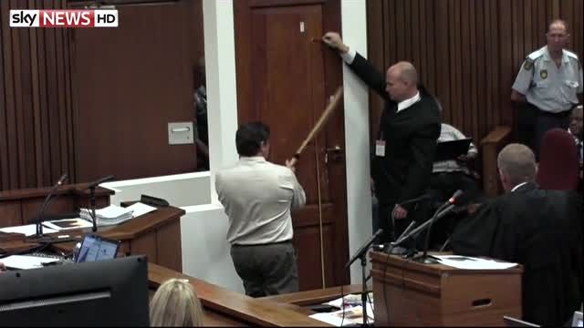 News video: Pistorius Crime Scene Rebuilt